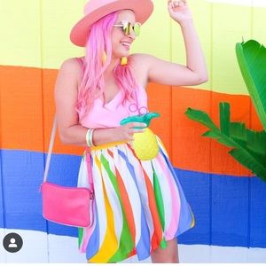 Vintage 1960’a rainbow mini skirt. Size small